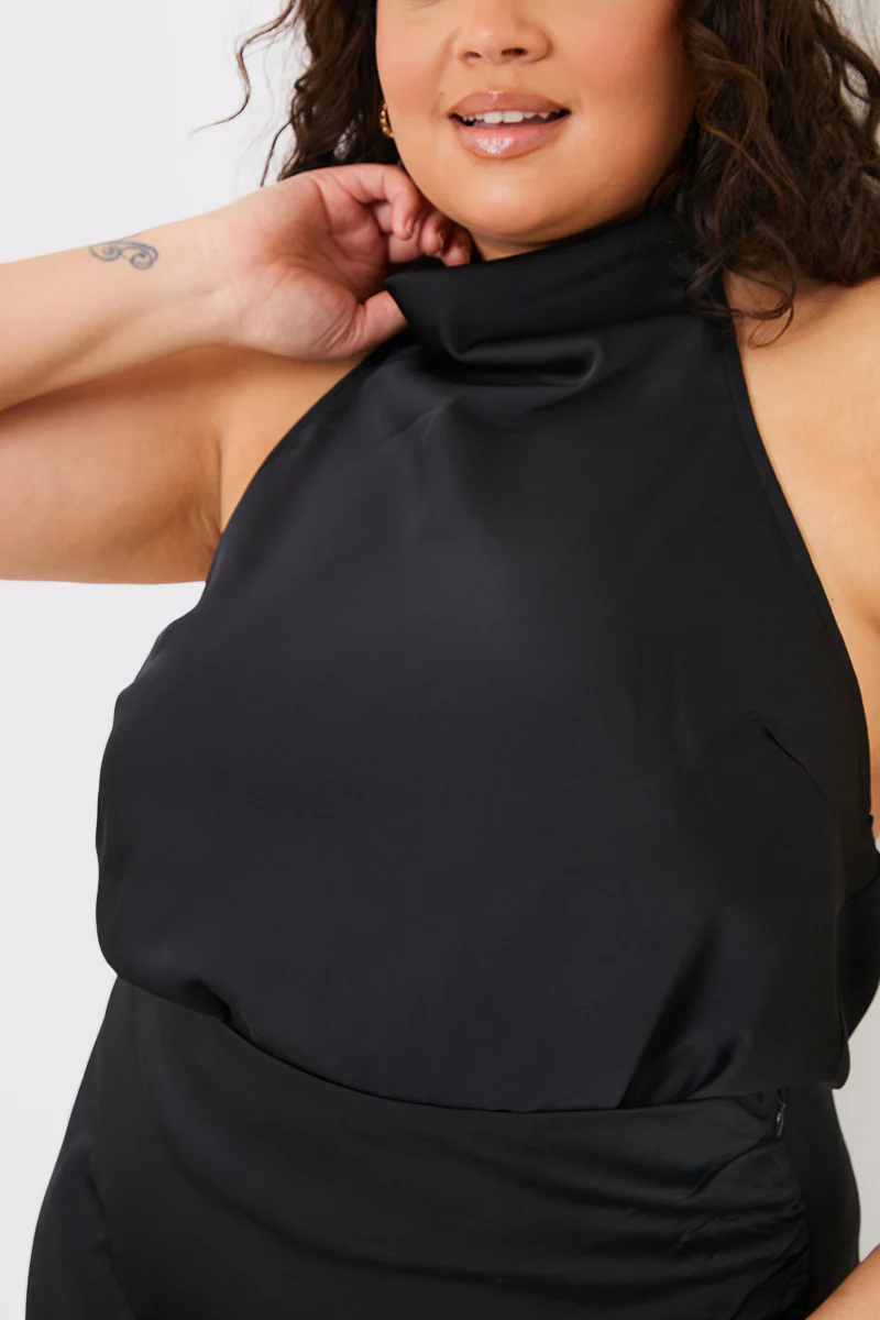 Satin High Neck Bodysuit - Image 7