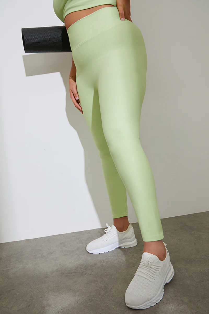 Sculpt Ribbed Sports Leggings - Image 9