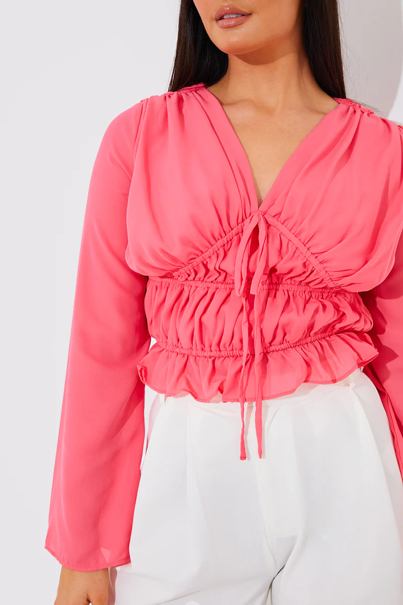Shirred Detail Blouse - Image 3