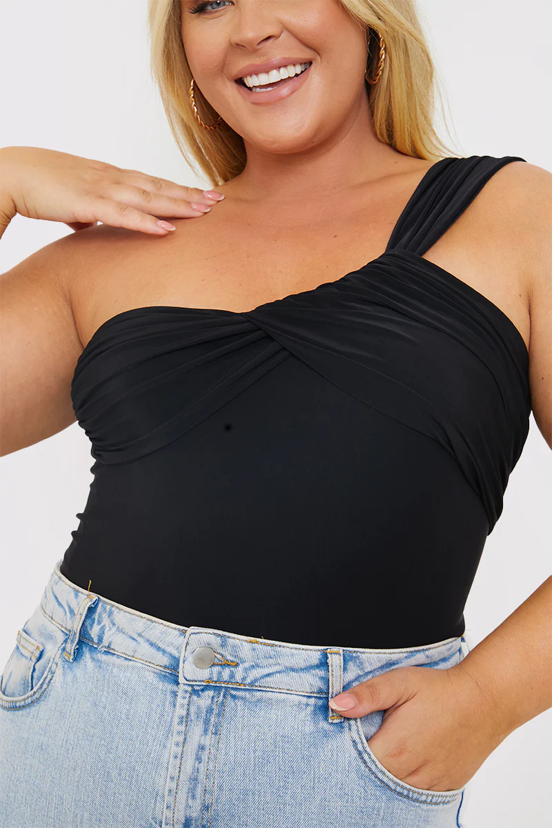Slinky Aysmmetric Bodysuit - Image 7
