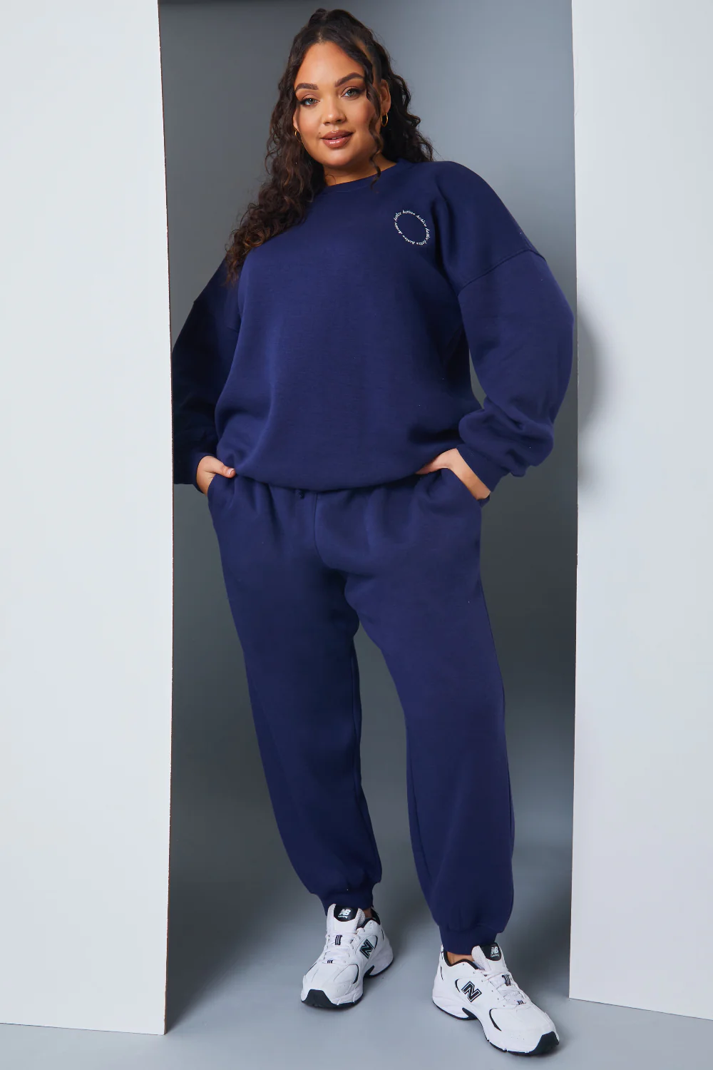 Active' Circle Slogan Sweater - Image 5