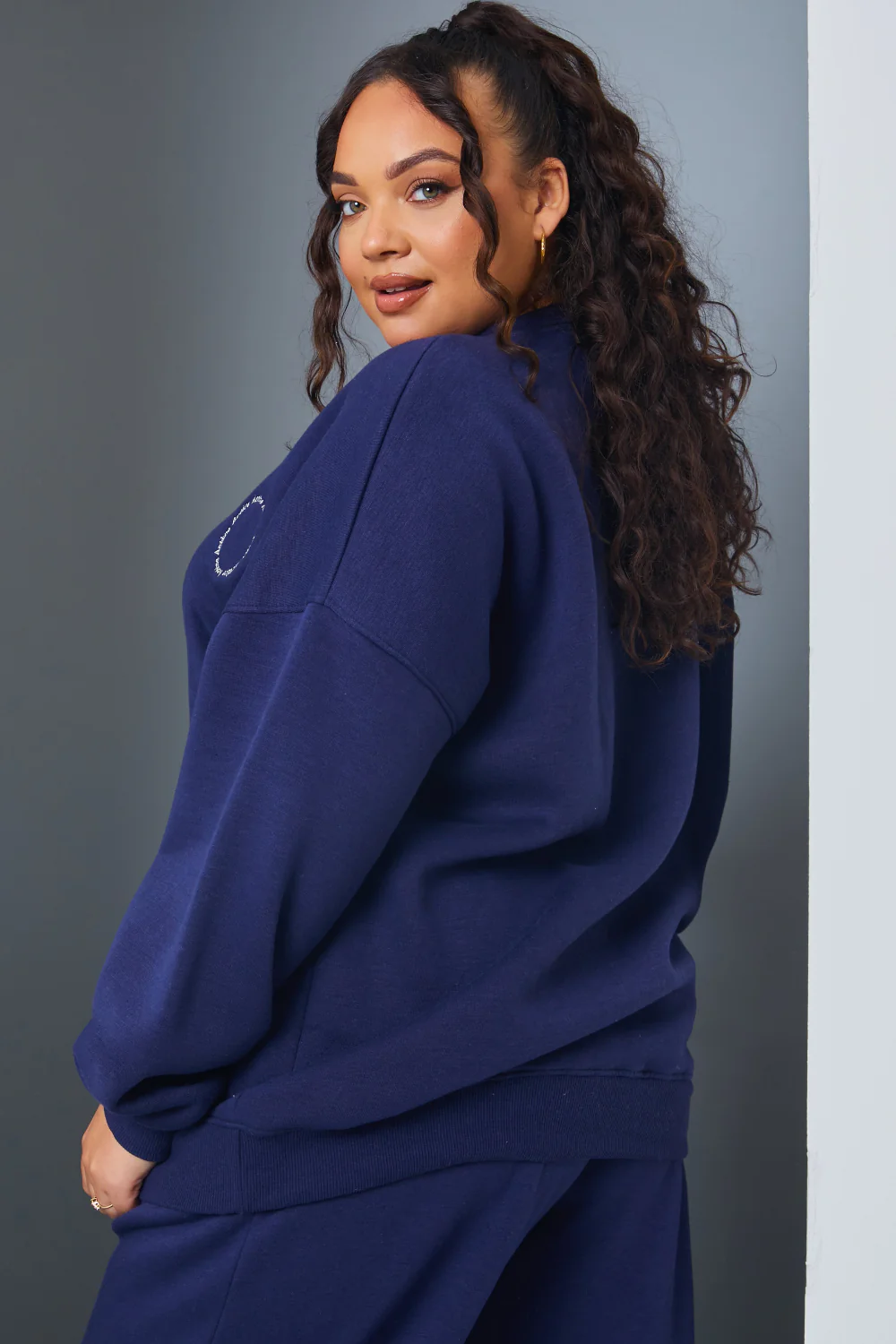 Active' Circle Slogan Sweater - Image 6