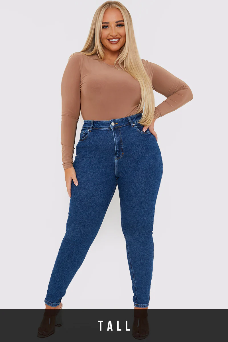 Stretch High Waisted Skinny Jeans - Image 24