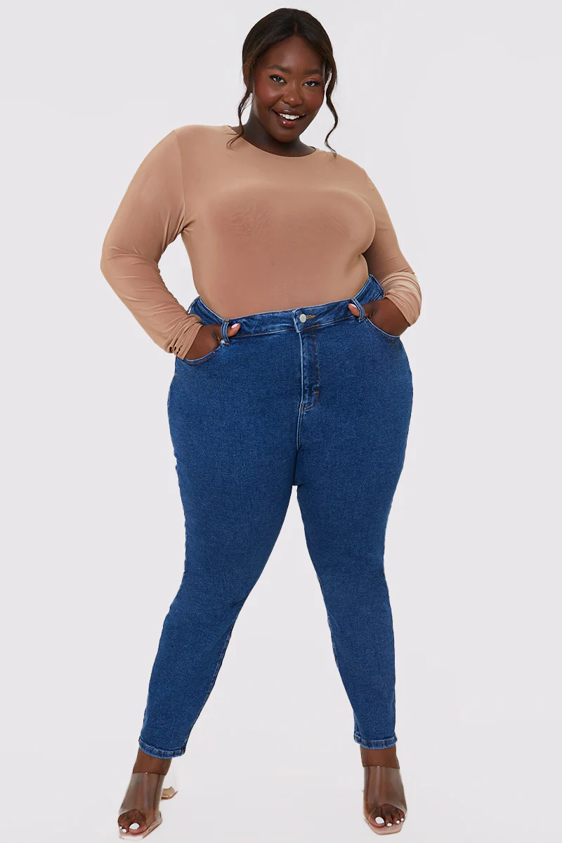 Stretch High Waisted Skinny Jeans - Image 32