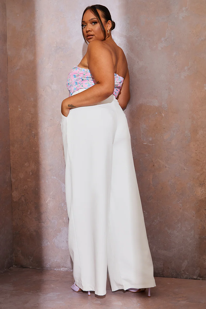 Tailored Wide Leg Trousers - Image 6