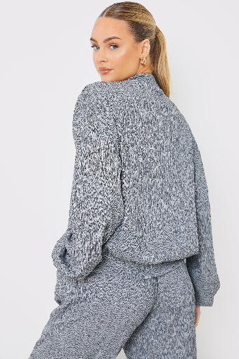 Textured Bomber Jacket - Image 3