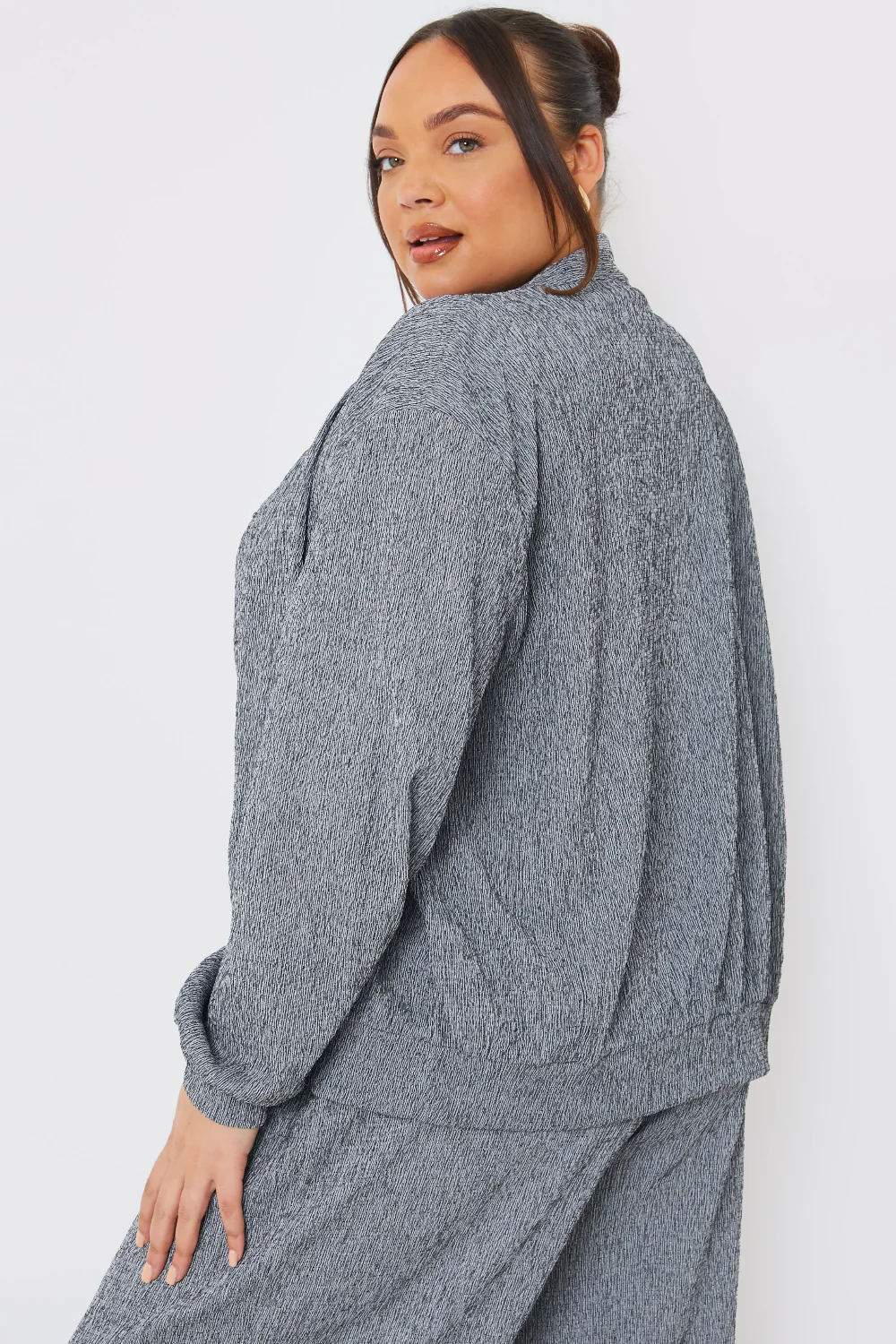 Textured Bomber Jacket - Image 6