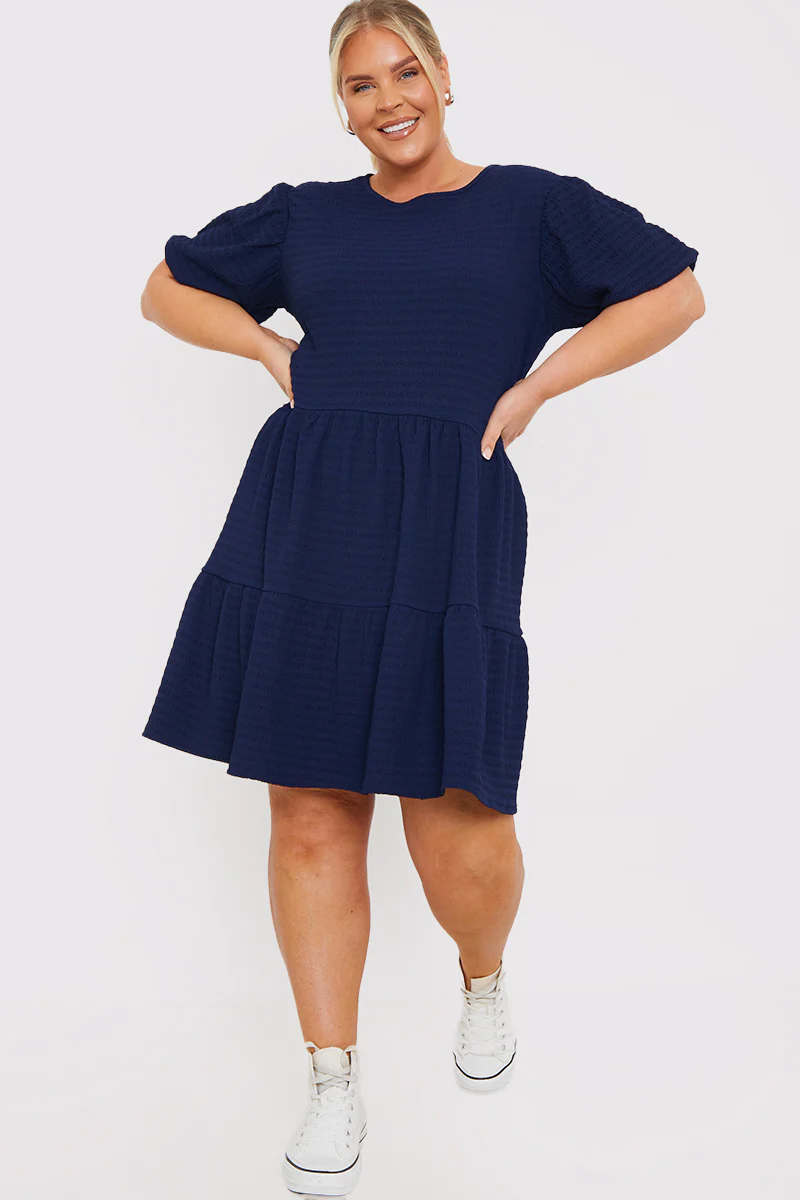 Textured Seersucker Smock Dress - Image 2