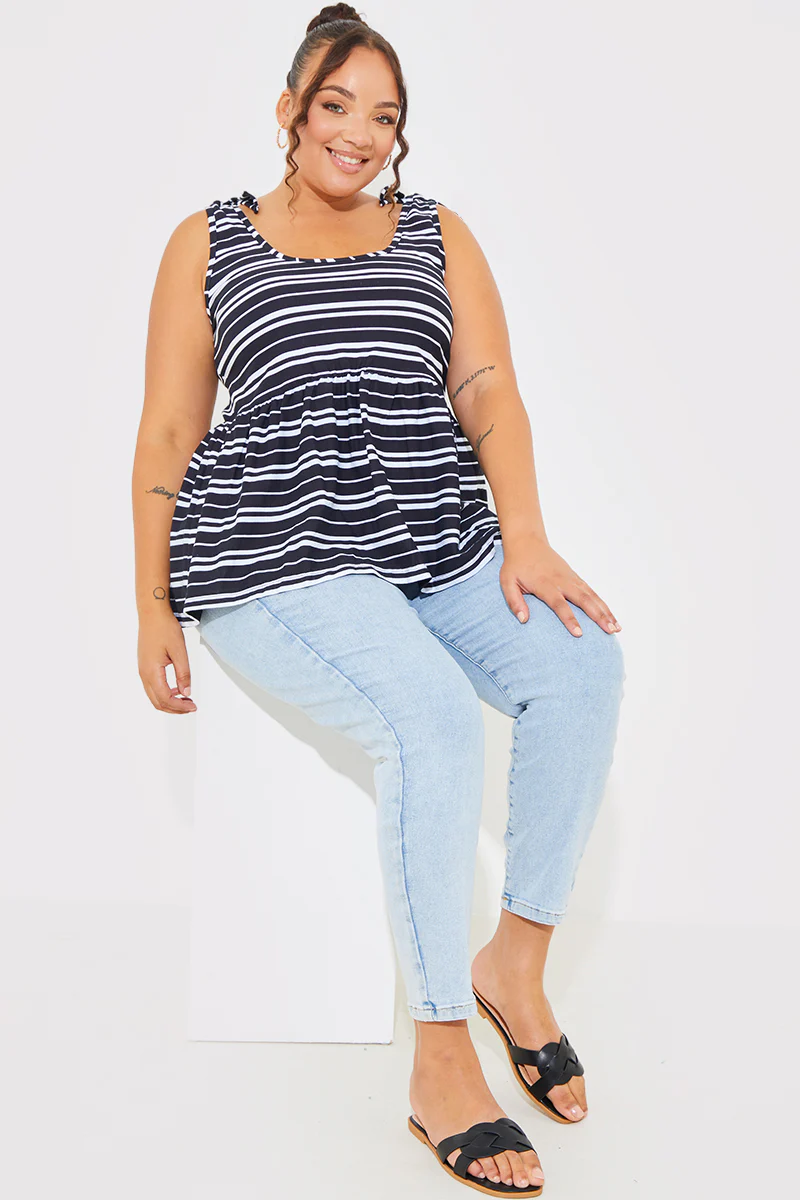 Tie Shoulder Smock Top - Image 7