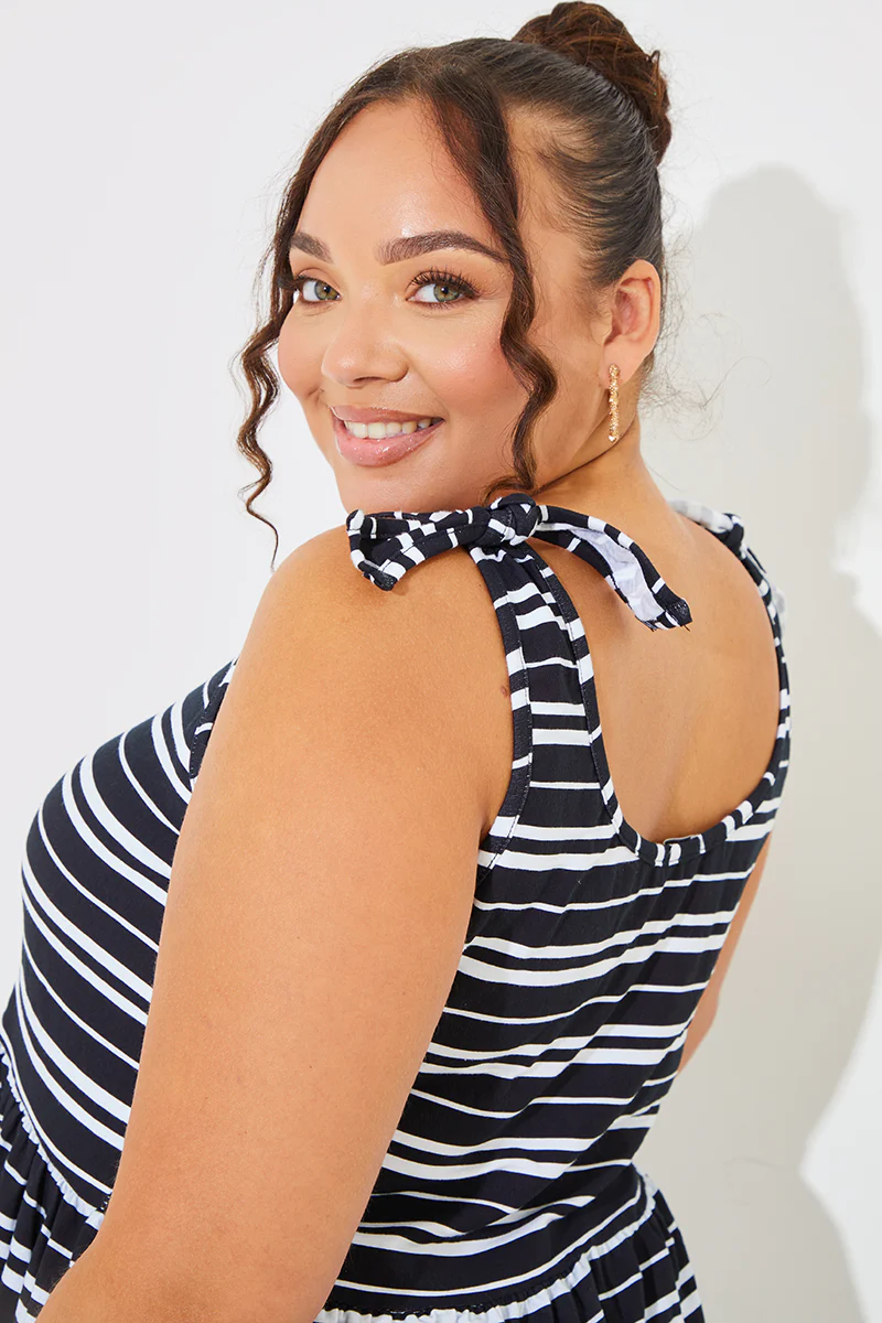 Tie Shoulder Smock Top - Image 8