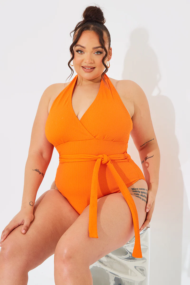 Wrap Tie Front Swimsuit - Image 5