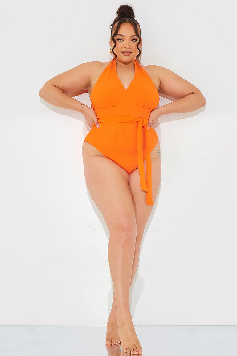 Wrap Tie Front Swimsuit - Image 6