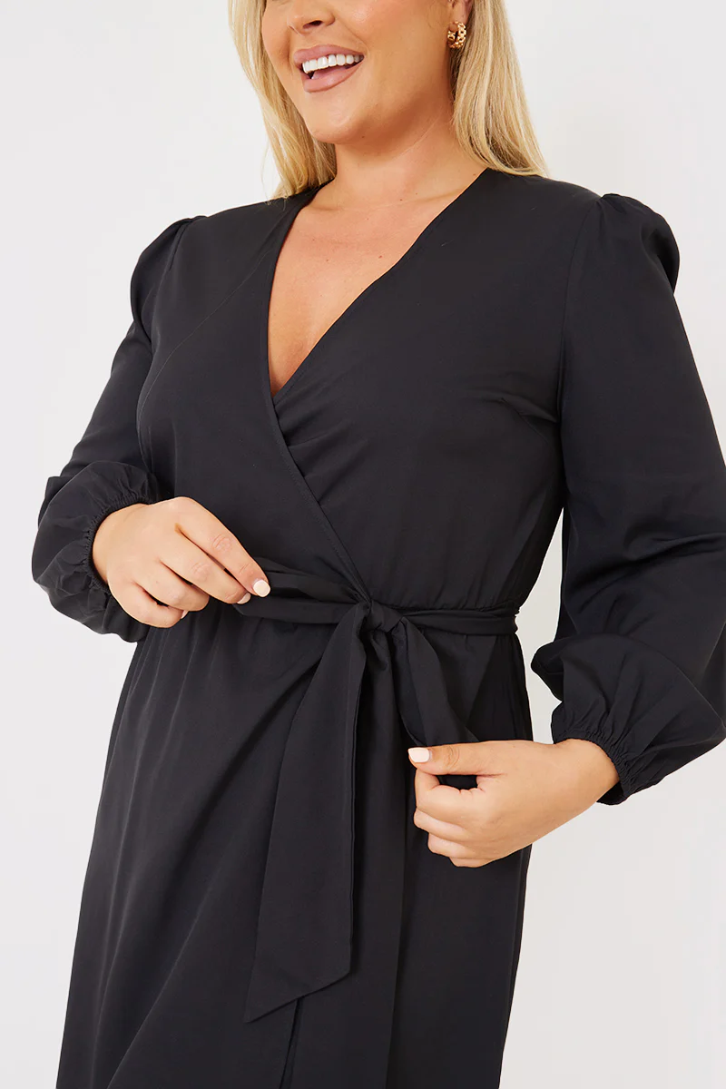 Wrap Waist Midi Dress - Image 6